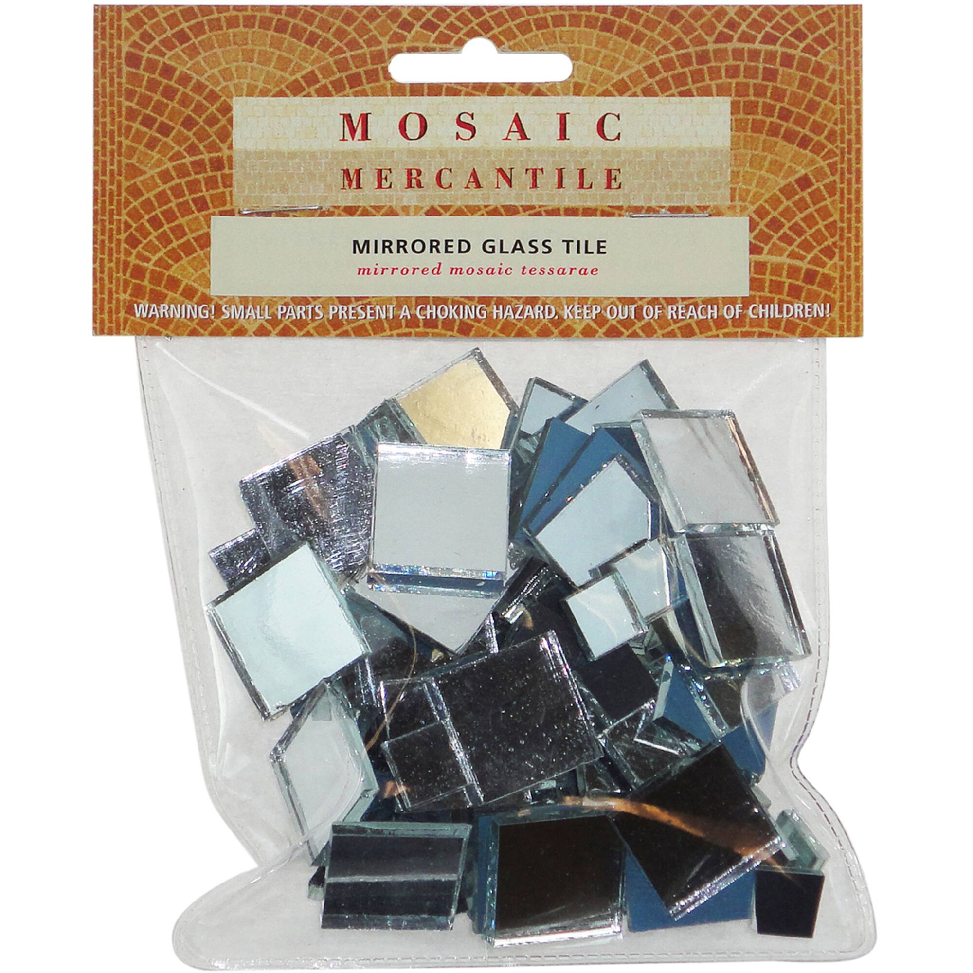 Mosaic Mercantile Square Mirrored Glass Tiles, 100ct.